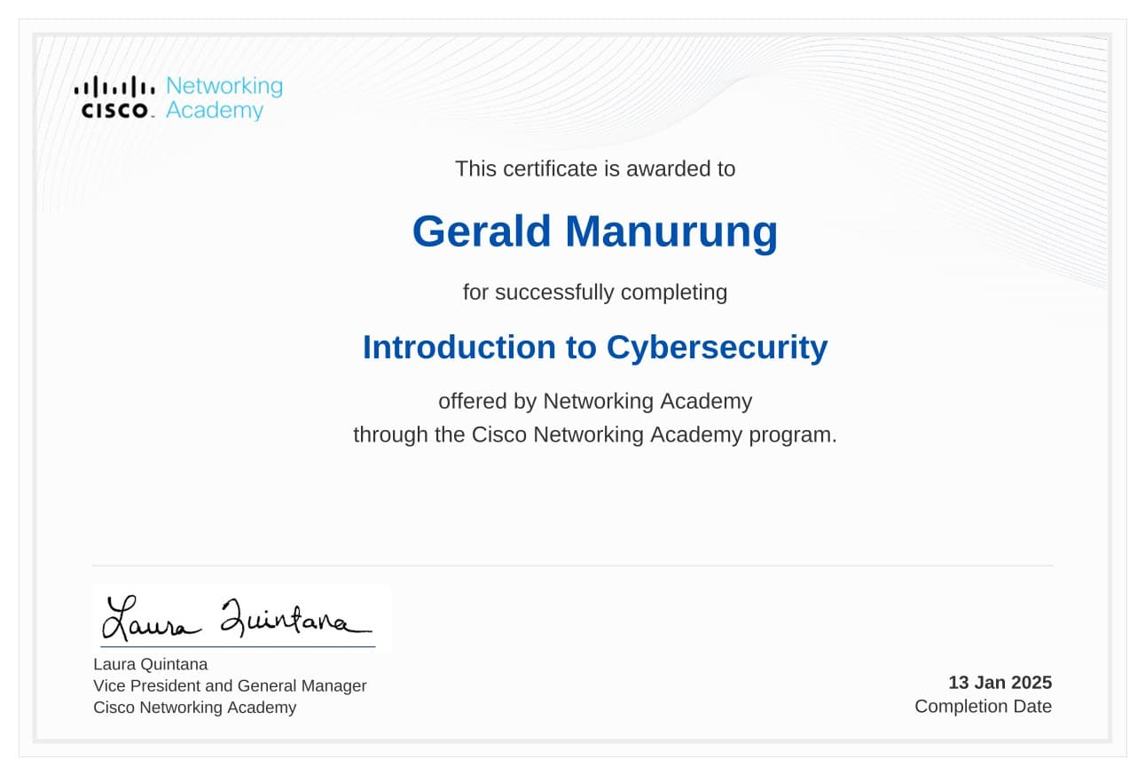 Introduction to Cybersecurity document preview